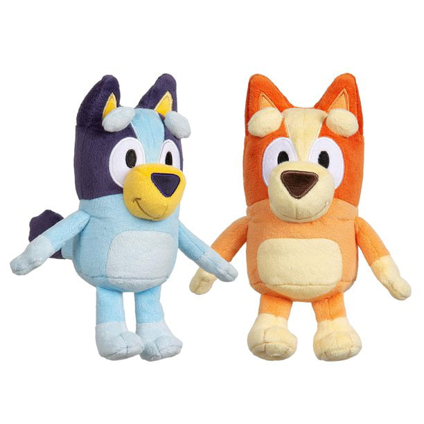 2PCS Pack Toys Figures TV Bluey and Bingo Puppy Plush Cartoon 11 Inch for Gift